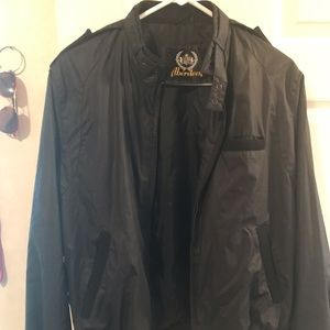 Mens Aberdeen black zip up jacket